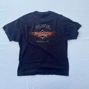 Harley Davidson Geneva New York Graphic Pocket Print